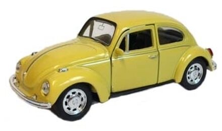Welly Gele Kever speelgoedauto 12 cm Geel