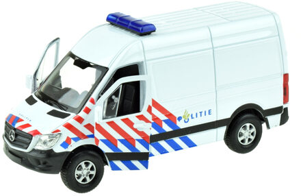 Welly Mercedes Politiebus 11,5 Cm Wit