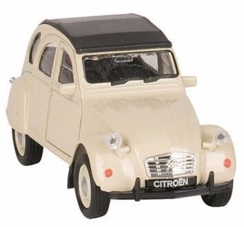 Welly Modelauto Citroen 2CV - beige - dicht - schaal 1:36 - schaalmodel auto