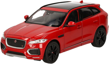 Welly Modelauto Jaguar F-pace Suv Rood 20 X 8 X 7 Cm - Schaal 1:24 - Speelgoedauto - Miniatuurauto