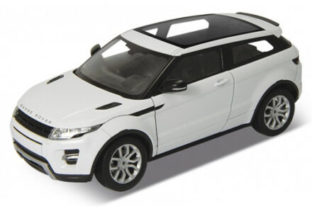 Welly Modelauto Land Rover Evoque - LRX SUV - 18x8 cm - schaal 1:24 - wit - speelgoedauto