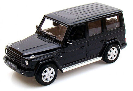 Welly Modelauto Mercedes-benz G-klasse Suv Zwart 19 X 7 X 8 Cm - Schaal 1:24 - Speelgoedauto - Miniatuurauto