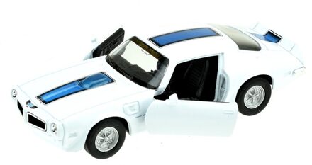 Welly Modelauto Pontiac Firebird Trans Am 1972 wit/blauw 1:34