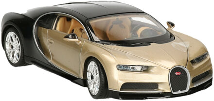 Welly Modelauto/speelgoedauto Bugatti Chiron 2017 goud schaal 1:24/19 x 8 x 5 cm