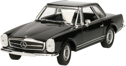 Welly Modelauto/speelgoedauto Mercedes-Benz 230SL 1963 schaal 1:24/18 x 7 x 5 cm - Speelgoed auto's Zwart