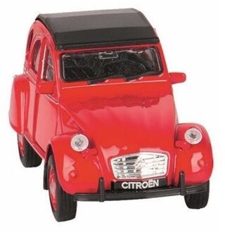 Welly Schaalmodel Citroen 2CV rood gesloten dak 1:36 - Speelgoed auto's