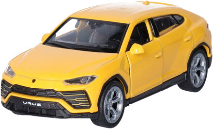 Welly Speelgoed Lamborghini auto - geel - die-cast metaal - 11 cm - Model Urus - Speelgoed auto's