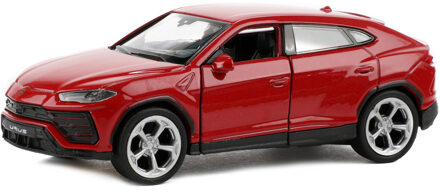 Welly Speelgoed Lamborghini auto - rood - die-cast metaal - 11 cm - Model Urus