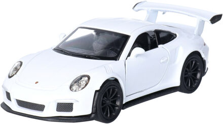 Welly Speelgoed Porsche auto - wit - die-cast metaal - 11 cm - Model 911 GT3 RS - Speelgoed auto's