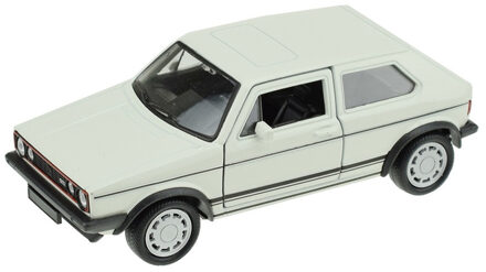 Welly Speelgoed Volkswagen auto - wit - die-cast metaal - 13 cm - Model Golf 1 GTI - Speelgoed auto's