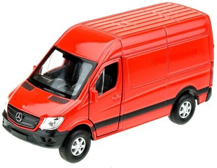 Welly Speelgoedauto Mercedes Benz Sprinter 1:36 rood - Speelgoed auto's