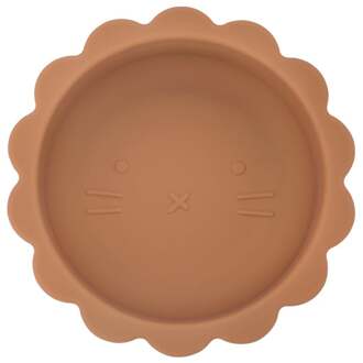 Welpje Serie - Siliconen Babykommetje - Leeuwen Ontwerp - 350ml - Kaneelbruin Kaneelbruin / Bruin