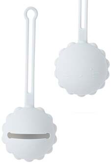 Welpje Serie - Siliconen Fopspeenhouder - Leeuwen Ontwerp - Grijsblauw