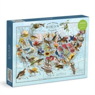 Wendy Gold State Birds 1000 Piece Puzzle -  Galison (ISBN: 9780735372979)
