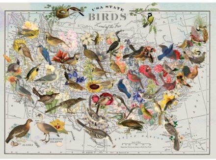 Wendy Gold State Birds 1000 Piece Puzzle
