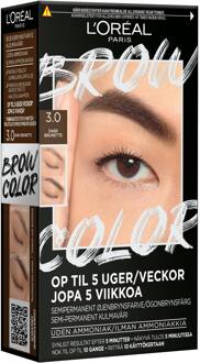 Wenkbrauw Kit L'Oréal Paris Brow Color Semi Permanent Eyebrow Color 3.0 Dark Brunette 1 st