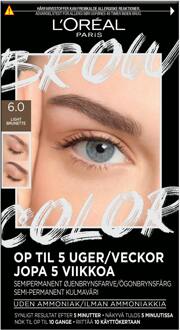 Wenkbrauw Kit L'Oréal Paris Brow Color Semi Permanent Eyebrow Color 6.0 Light Brunette 1 st