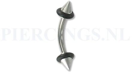Wenkbrauwpiercing 1.2 mm ufo spike 10 mm