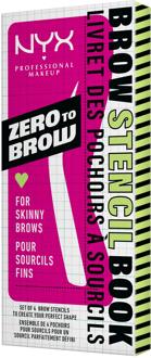 Wenkbrauwsjabloon NYX Professional Make-Up Zero To Brow Stencil For Skinny Brows 1 st