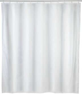 Wenko anti-schimmel douchegordijn 120x200cm polyester uni wit inclusief ringen