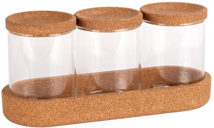 Wenko Badkameropberger Apiro - Organizer - Met Deksel - Transparant - 26x12x9,5cm