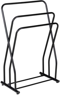 Wenko Handdoekhouder Granelli Zwart Gelakt Staal Mat