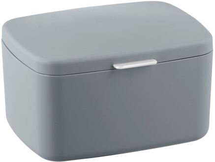 Wenko Opbergdoos Barcelona Voor De Badkamer Met Deksel Grijs Onbreekbaar Plastic