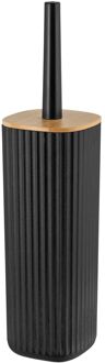 Wenko Wc-borstel Met Houder Rotello - Kunststof/bamboe - Zwart