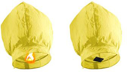 Wensballon Geel (80cm) Geel - Beige - Creme