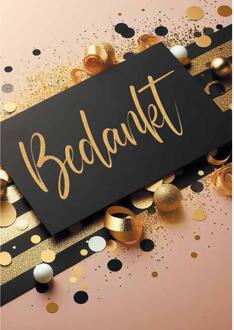 Wenskaarten bedankt pak a 10 stuks multi