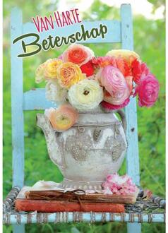 Wenskaarten Beterschap pak a 10 stuks multi