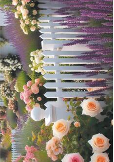 Wenskaarten blanco bloem pak a 10 stuks multi