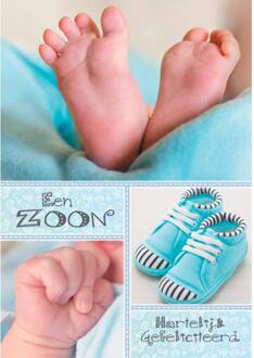 Wenskaarten Geboorte zoon pak a 10 stuks multi