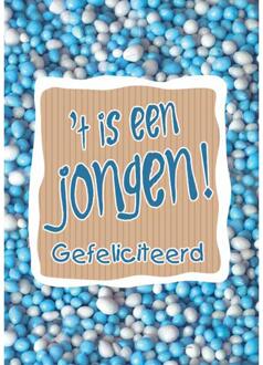 Wenskaarten Geboorte zoon pak a 10 stuks multi