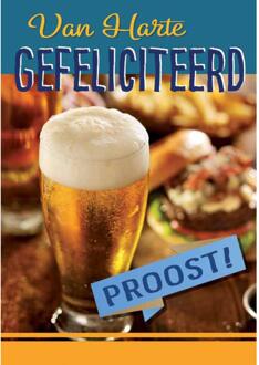 Wenskaarten Gefeliciteerd pak a 10 stuks multi