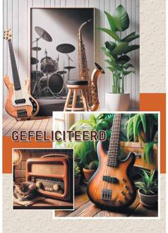 Wenskaarten Gefeliciteerd pak a 10 stuks multi