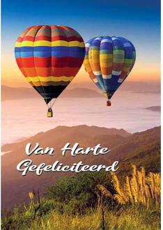 Wenskaarten Gefeliciteerd pak a 10 stuks multi