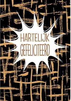 Wenskaarten Gefeliciteerd pak a 10 stuks multi