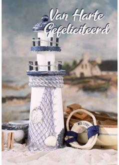 Wenskaarten Gefeliciteerd pak a 10 stuks multi