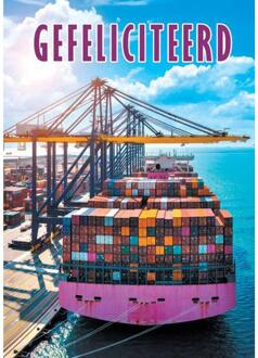 Wenskaarten Gefeliciteerd pak a 10 stuks multi