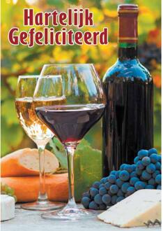 Wenskaarten Gefeliciteerd pak a 10 stuks multi