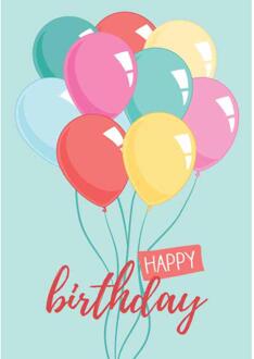 Wenskaarten Gefeliciteerd pak a 10 stuks multi