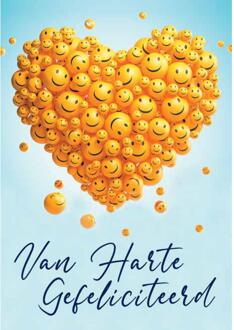 Wenskaarten Gefeliciteerd pak a 10 stuks multi