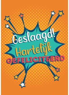 Wenskaarten Geslaagd pak a 10 stuks multi