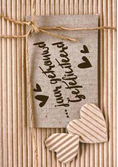 Wenskaarten - jaar getrouwd pak a 10 stu multi