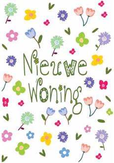 Wenskaarten Nieuwe Woning pak a 10 stuks multi