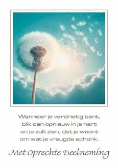 Wenskaarten Rouw spreuk pak a 10 stuks multi