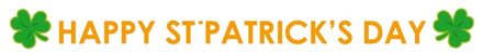 Wenslijnen St Patricks Day 280 cm Multi
