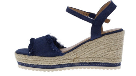 Weqar espadrille jeans | dames | maat: | canvas Blauw - 40