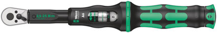 Wera 05075605001 Click-Torque A 6 Draaimomentsleutel met omschakelratel - 2,5-25Nm - 1/4"